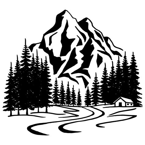 Black and white mountain clip art - Lake Scene Adirondack Chair SVG, Adirondack Chair SVG Cut table Design,svg,dxf,png Use With Silhouette Studio & Cricut_Instant Download The Cut Files Include One (1).zip File With: - 1 SVG File - (For Silhouettes Studio Designer, Cricut Design Space, Sure Cut A Lot,etc.) - 1 DXF File - (Silhouette Studio Basic) - 1 PNG File - (300 dpi High Resolution,Transparent Background)